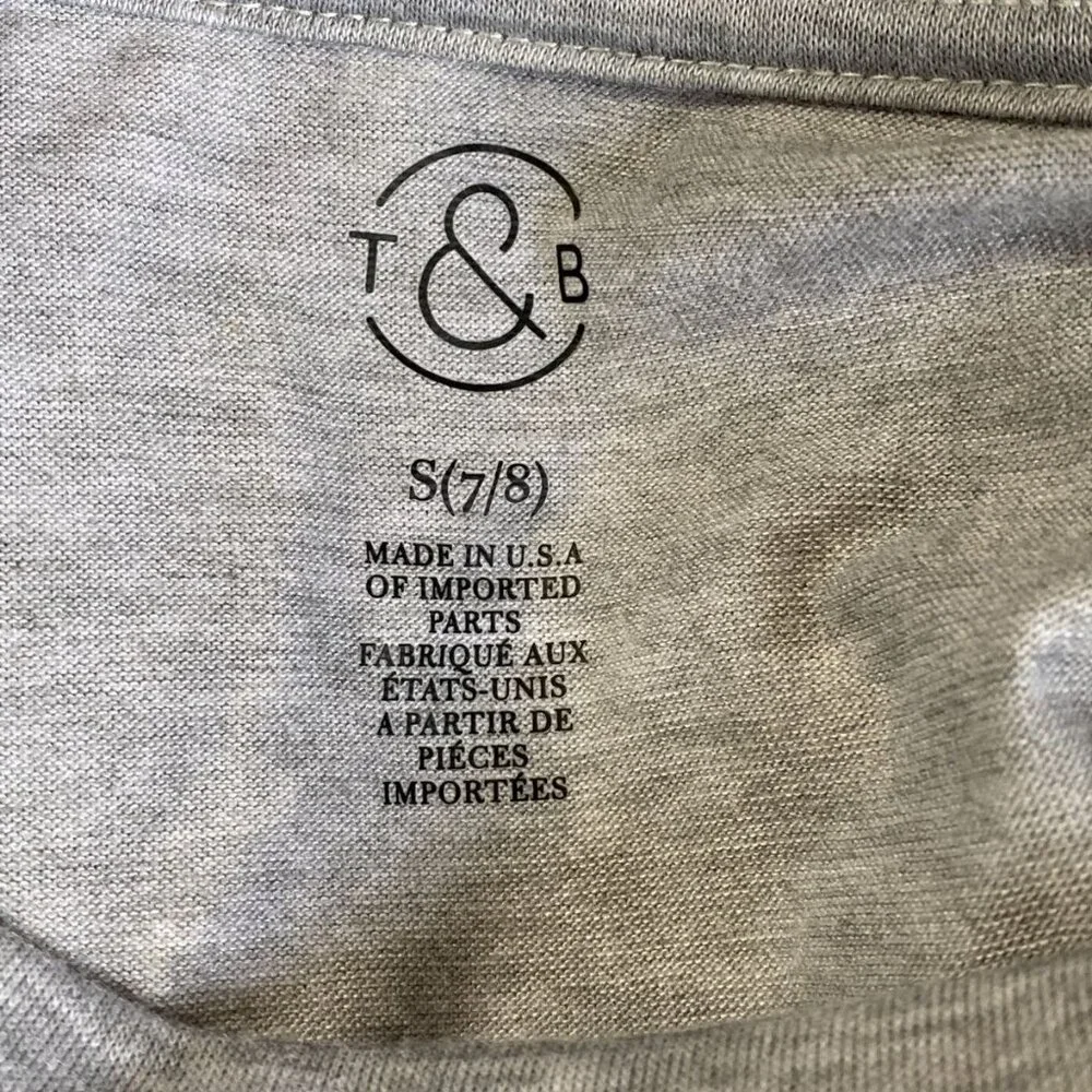 Vote grey shirt earth youth size Small 7/8